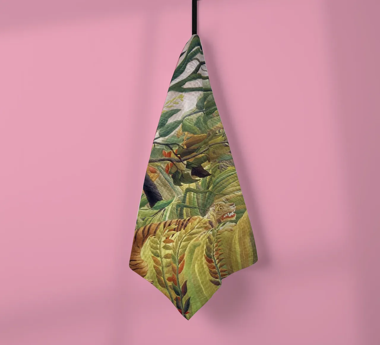 Tigre dans une tempête tropicale (1891) - Henri Rousseau torchon de Classic Art Prints