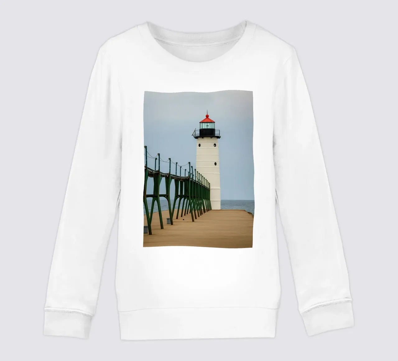 Faro Nautico Spiaggia natura panorama felpa bambino da chinerei