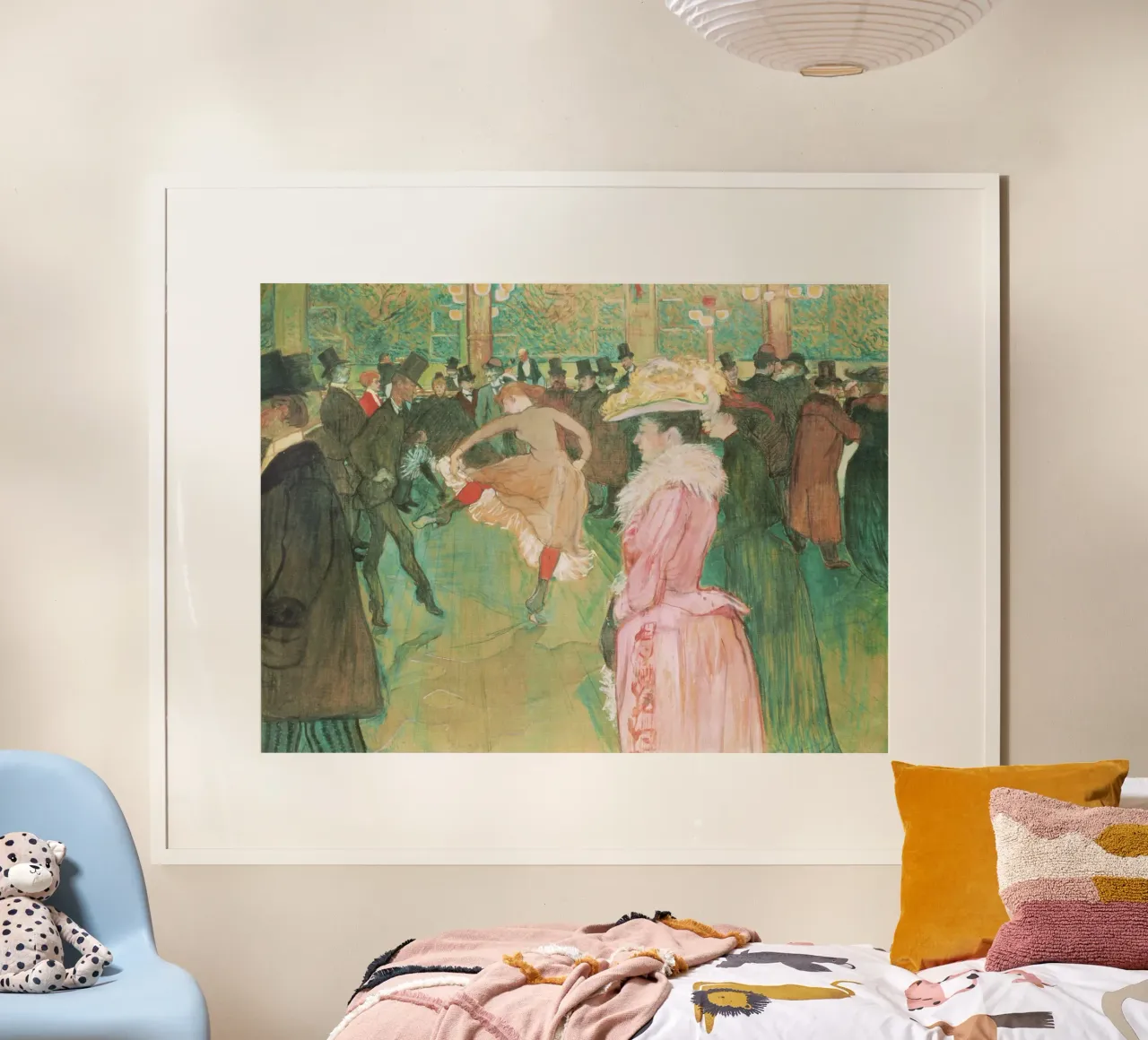 Al Moulin Rouge: Il ballo - Henri de Toulouse-Lautre poster da Jolie Prints