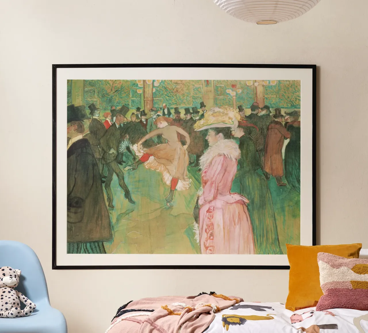 Al Moulin Rouge: Il ballo - Henri de Toulouse-Lautre poster da Jolie Prints