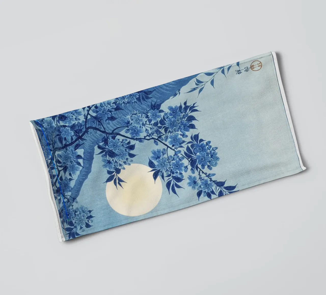 Ciliegio in fiore in una notte di luna (1932 circa) - Ohara Koso asciugamano da bagno da Jolie Prints