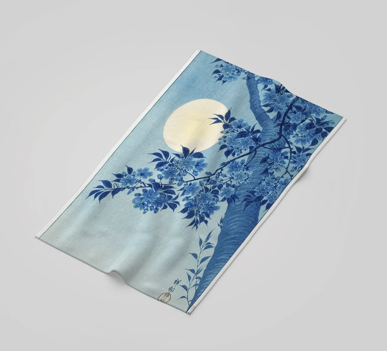 Ciliegio in fiore in una notte di luna (1932 circa) - Ohara Koso telo mare da Jolie Prints