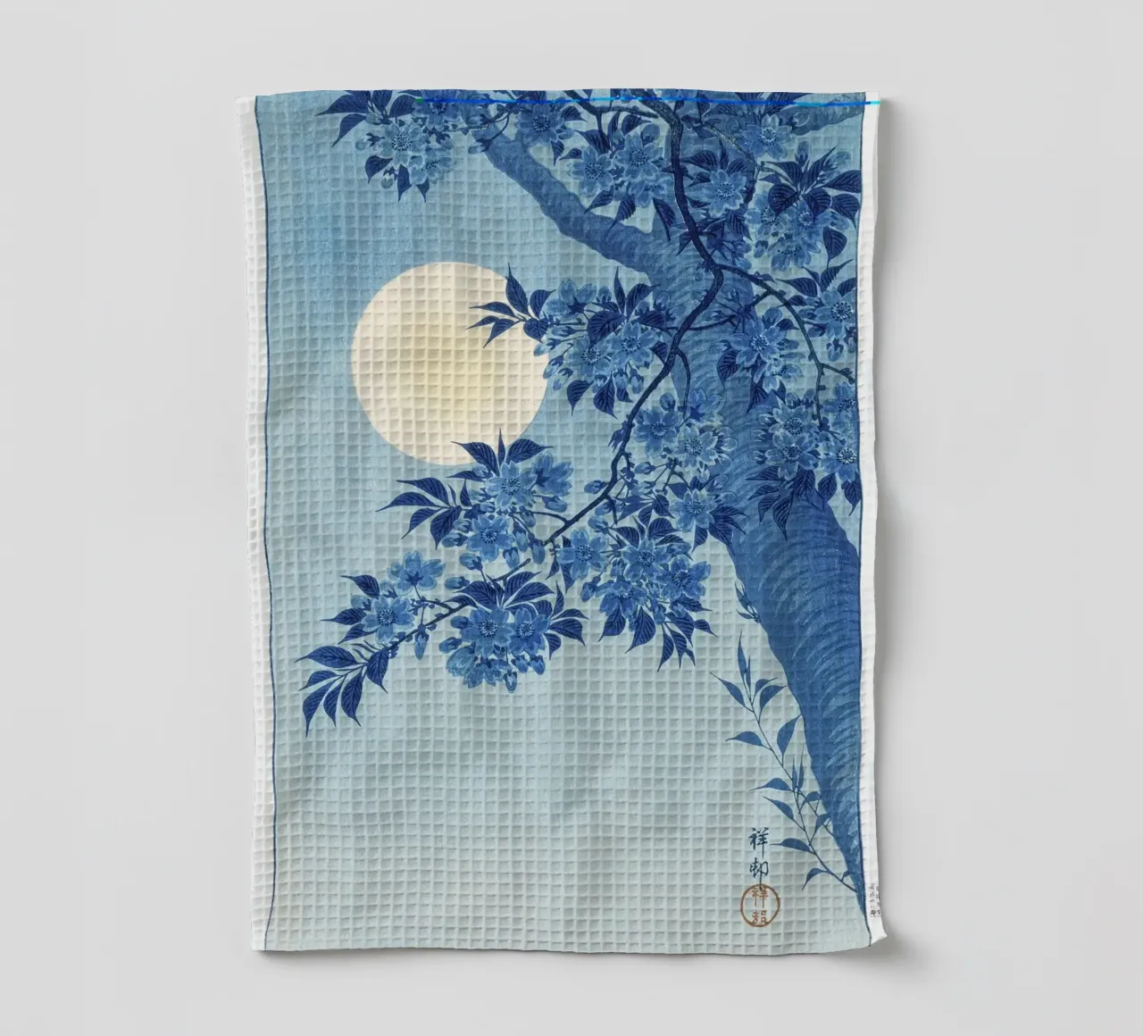 Ciliegio in fiore in una notte di luna (1932 circa) - Ohara Koso canovaccio da cucina da Jolie Prints