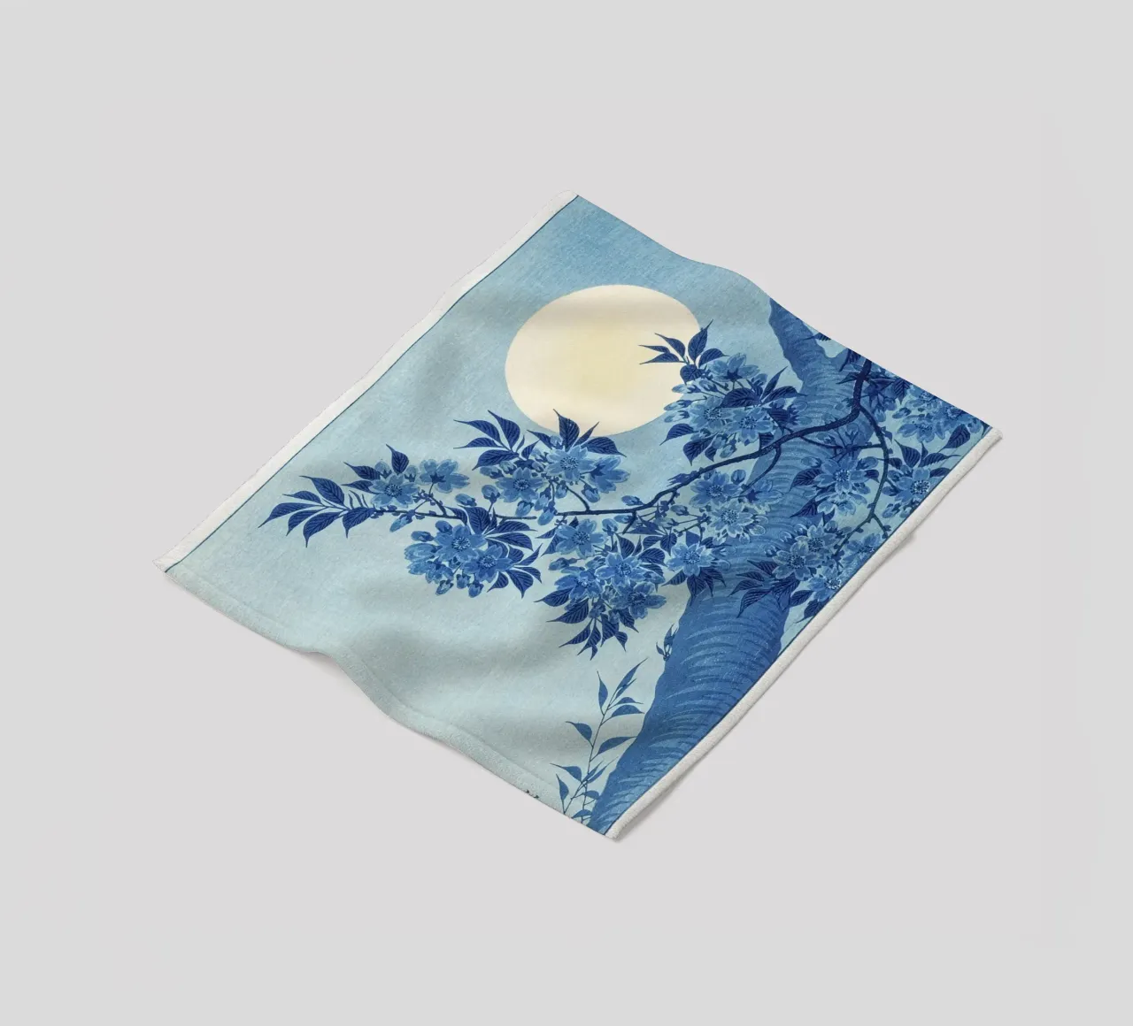 Ciliegio in fiore in una notte di luna (1932 circa) - Ohara Koso coperta in pile da Jolie Prints