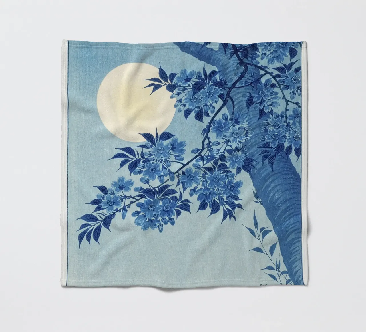 Ciliegio in fiore in una notte di luna (1932 circa) - Ohara Koso coperta in pile da Jolie Prints