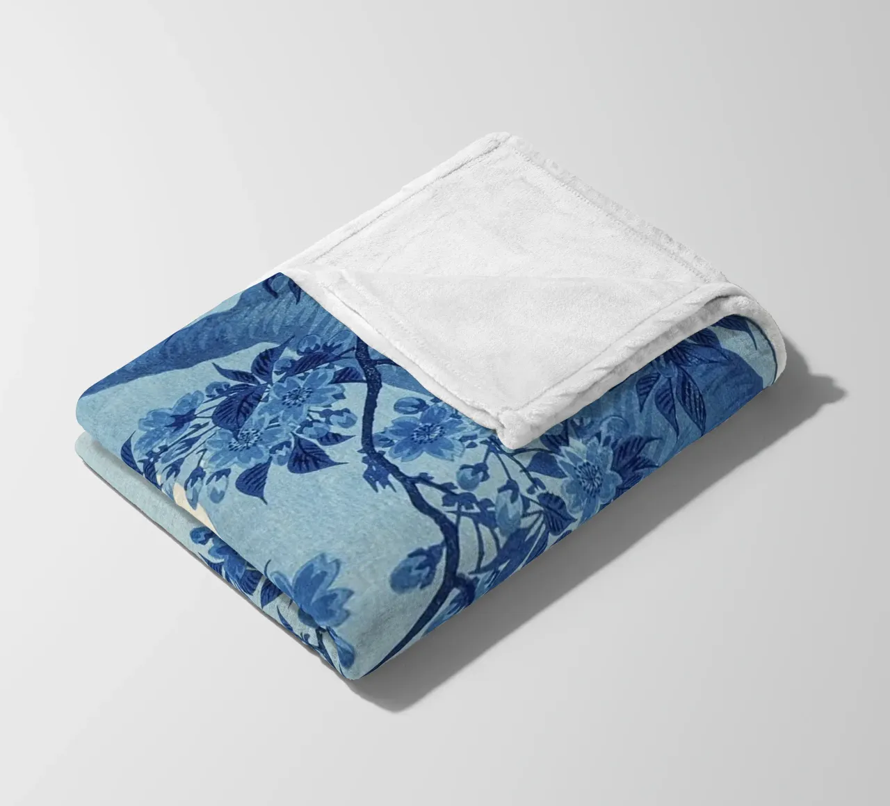 Ciliegio in fiore in una notte di luna (1932 circa) - Ohara Koso coperta in pile da Jolie Prints