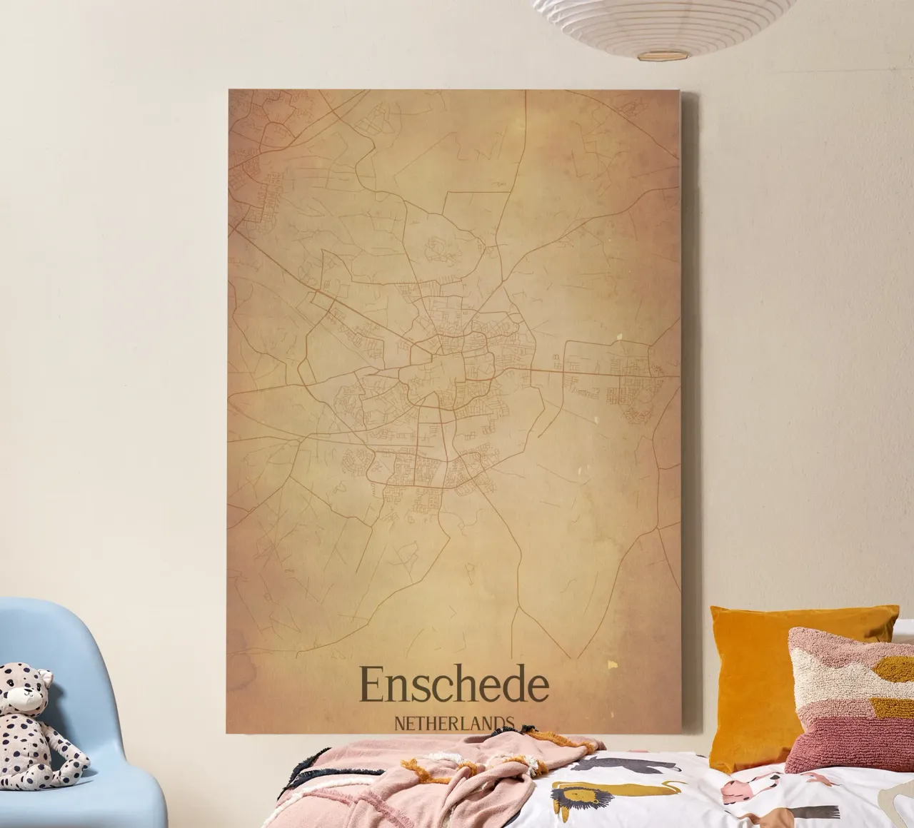 Enschede NETHERLANDS canvas with Floater frame by WorldPrint