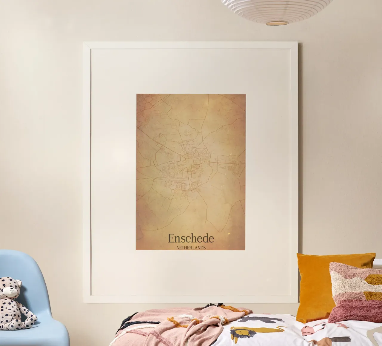 Enschede NETHERLANDS poster con telaio in plastica da WorldPrint