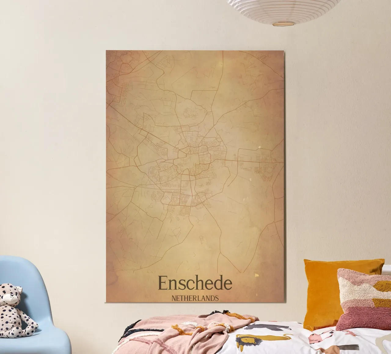 Enschede NETHERLANDS poster con telaio in plastica da WorldPrint
