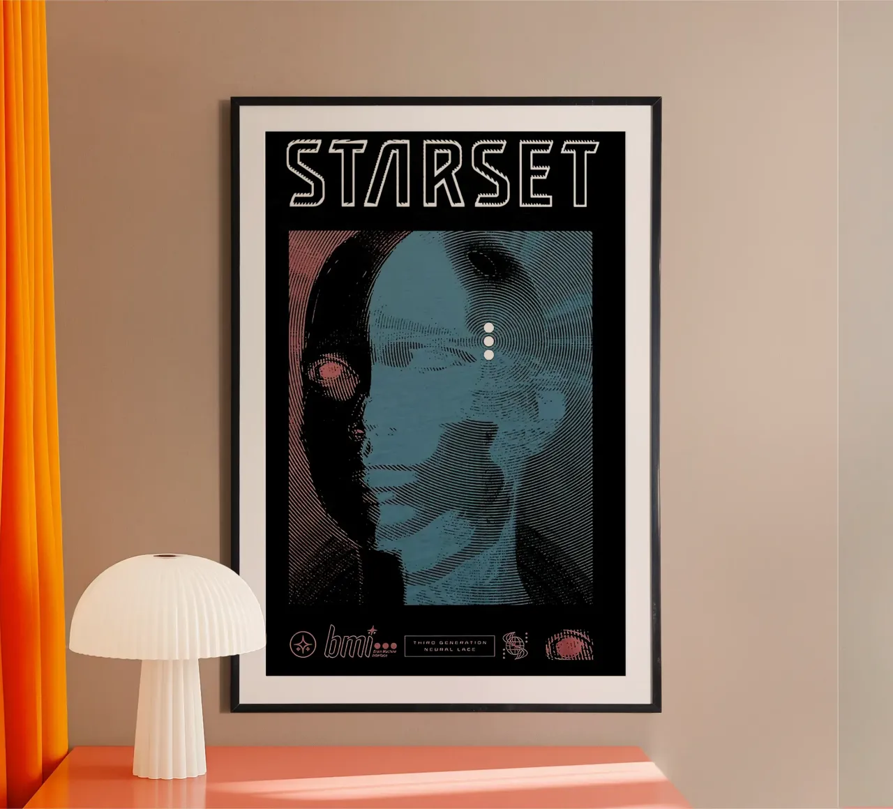 STARSET BMI poster con telaio in alluminio da andrea boceli