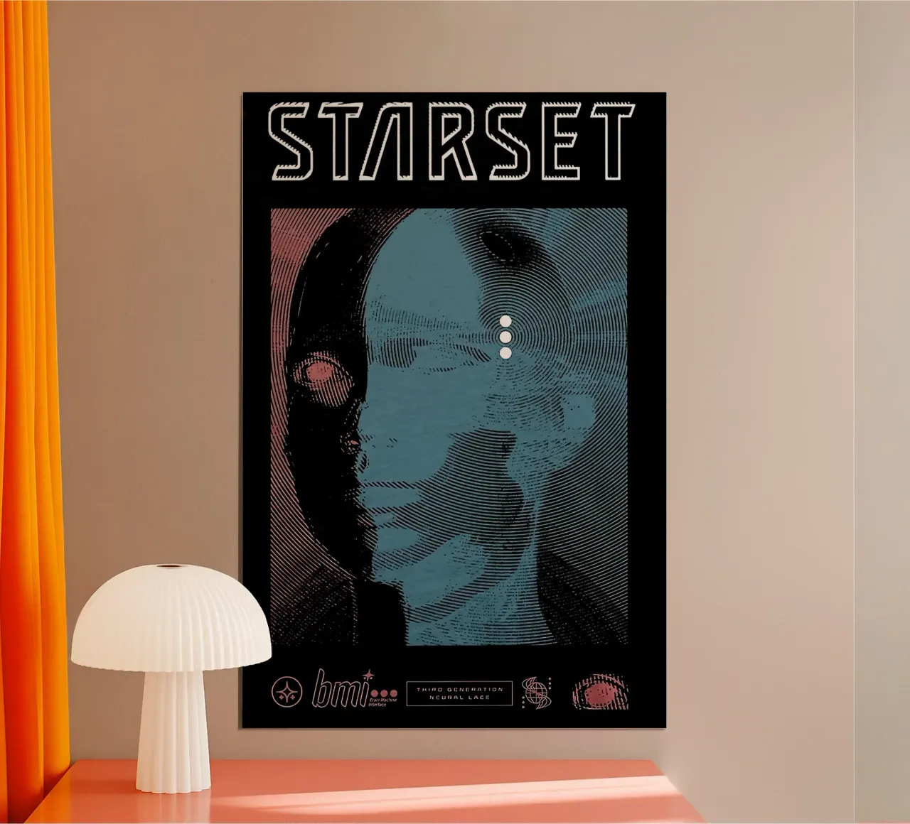 STARSET BMI poster con telaio in alluminio da andrea boceli