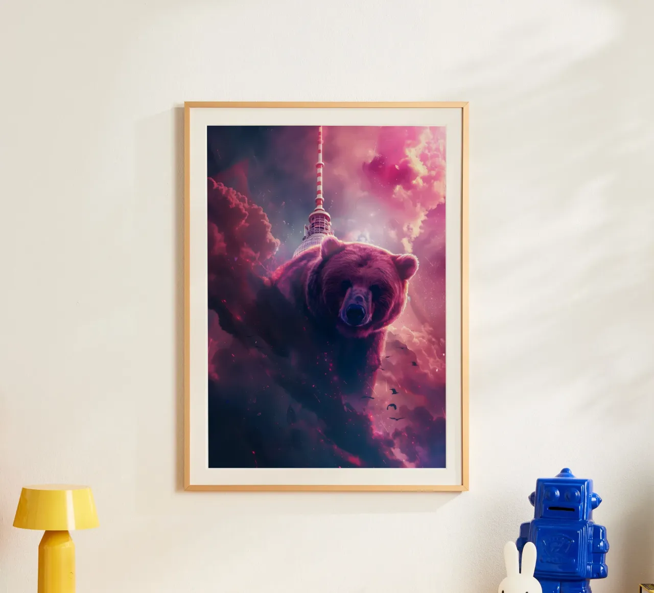 Orso di Berlino torre televisiva arte mistica e fantasy poster da WILD ART