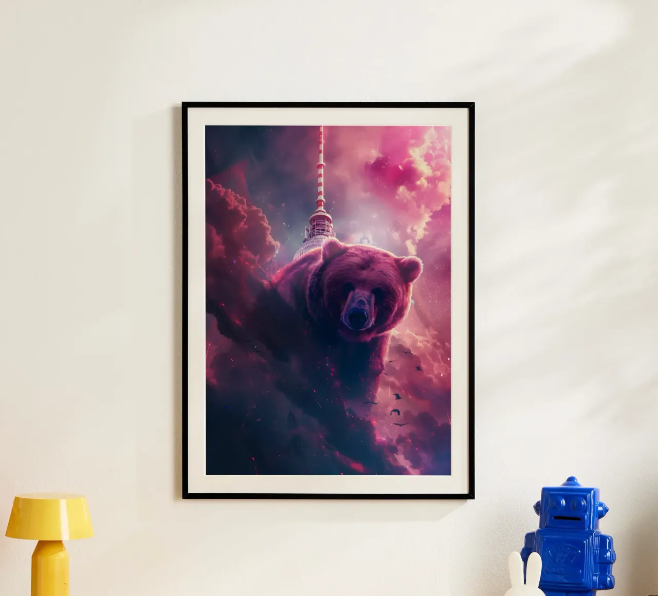 Orso di Berlino torre televisiva arte mistica e fantasy poster da WILD ART