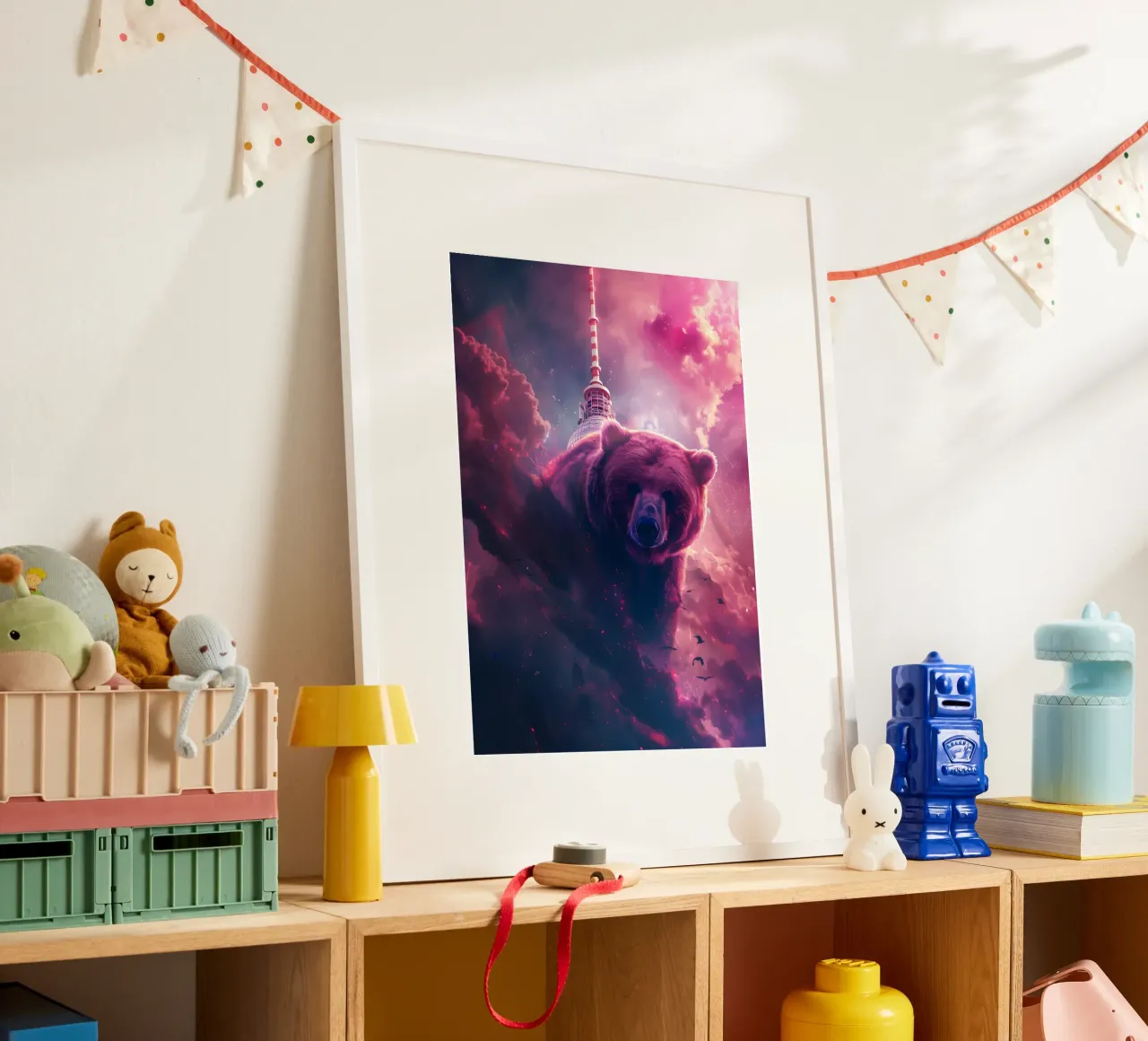 Orso di Berlino torre televisiva arte mistica e fantasy poster da WILD ART