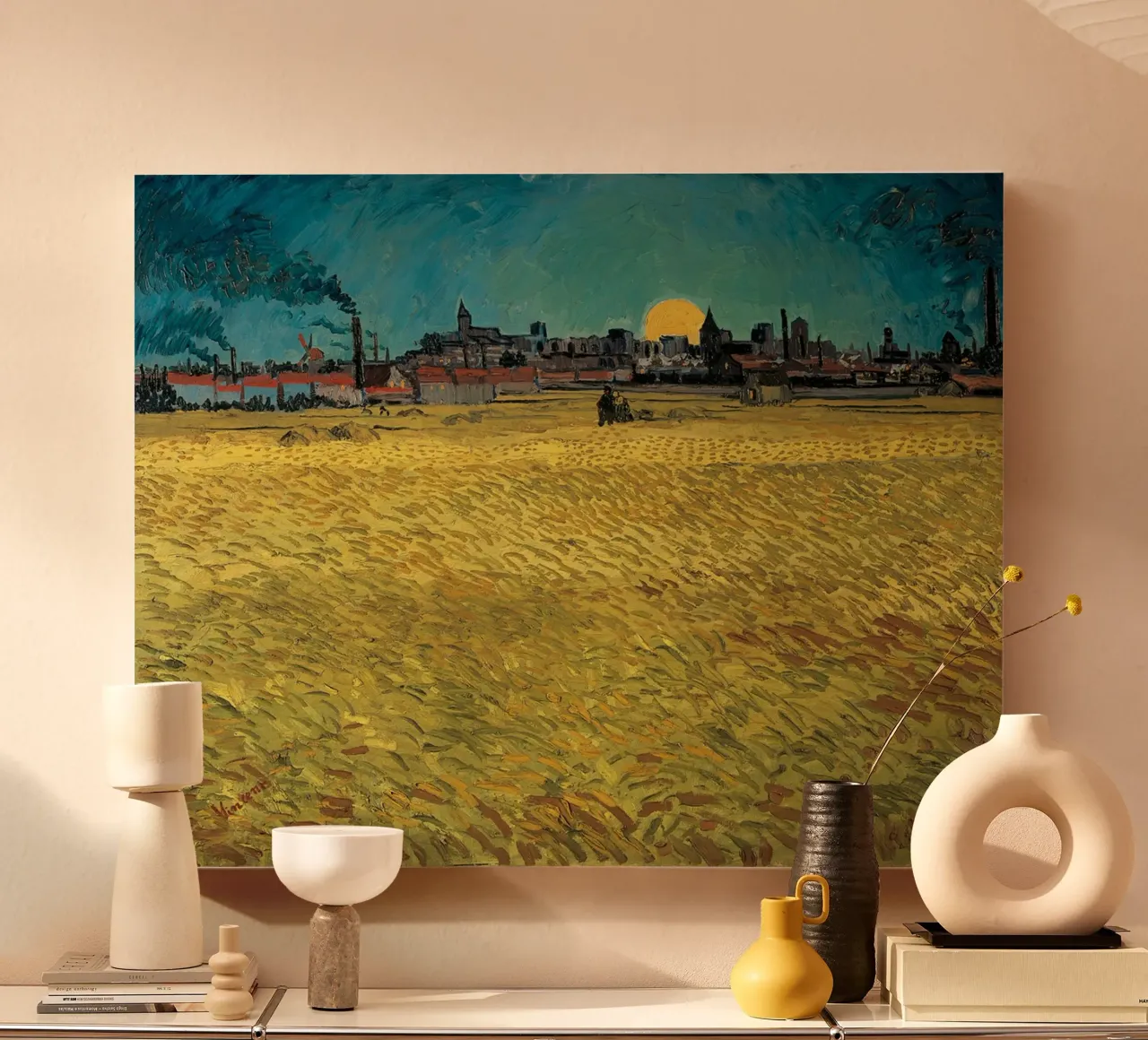 Landscape Van Gogh's tela con Cornice a cassetta da marquardt