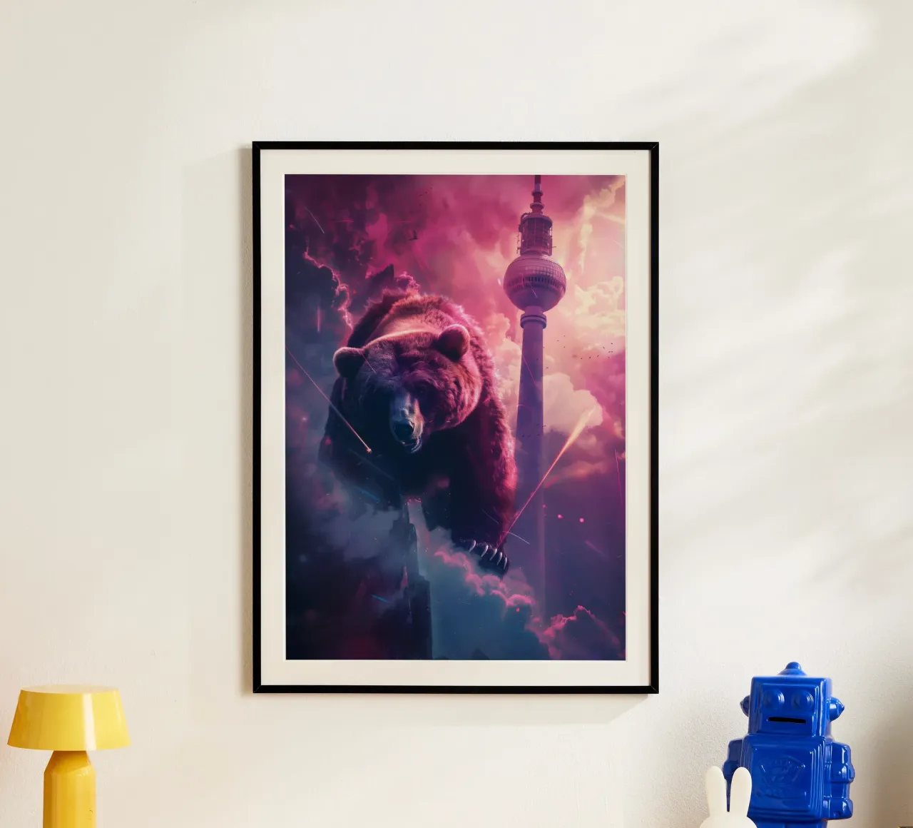 Orso di Berlino torre televisiva arte mistica e fantasy poster da WILD ART