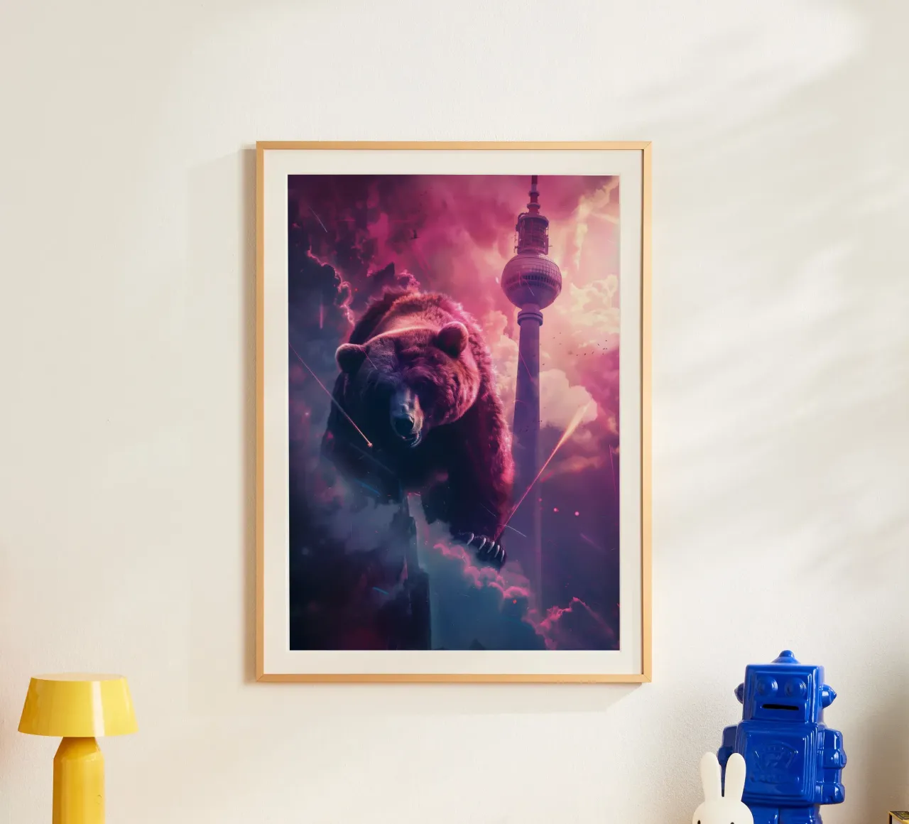 Orso di Berlino torre televisiva arte mistica e fantasy poster da WILD ART