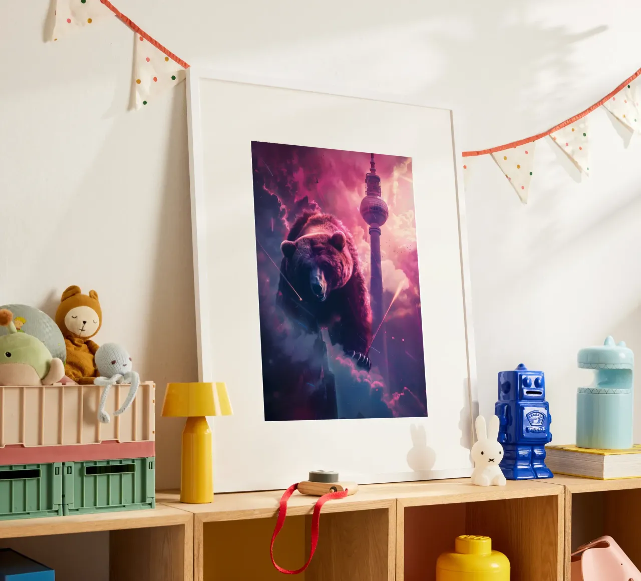Orso di Berlino torre televisiva arte mistica e fantasy poster da WILD ART