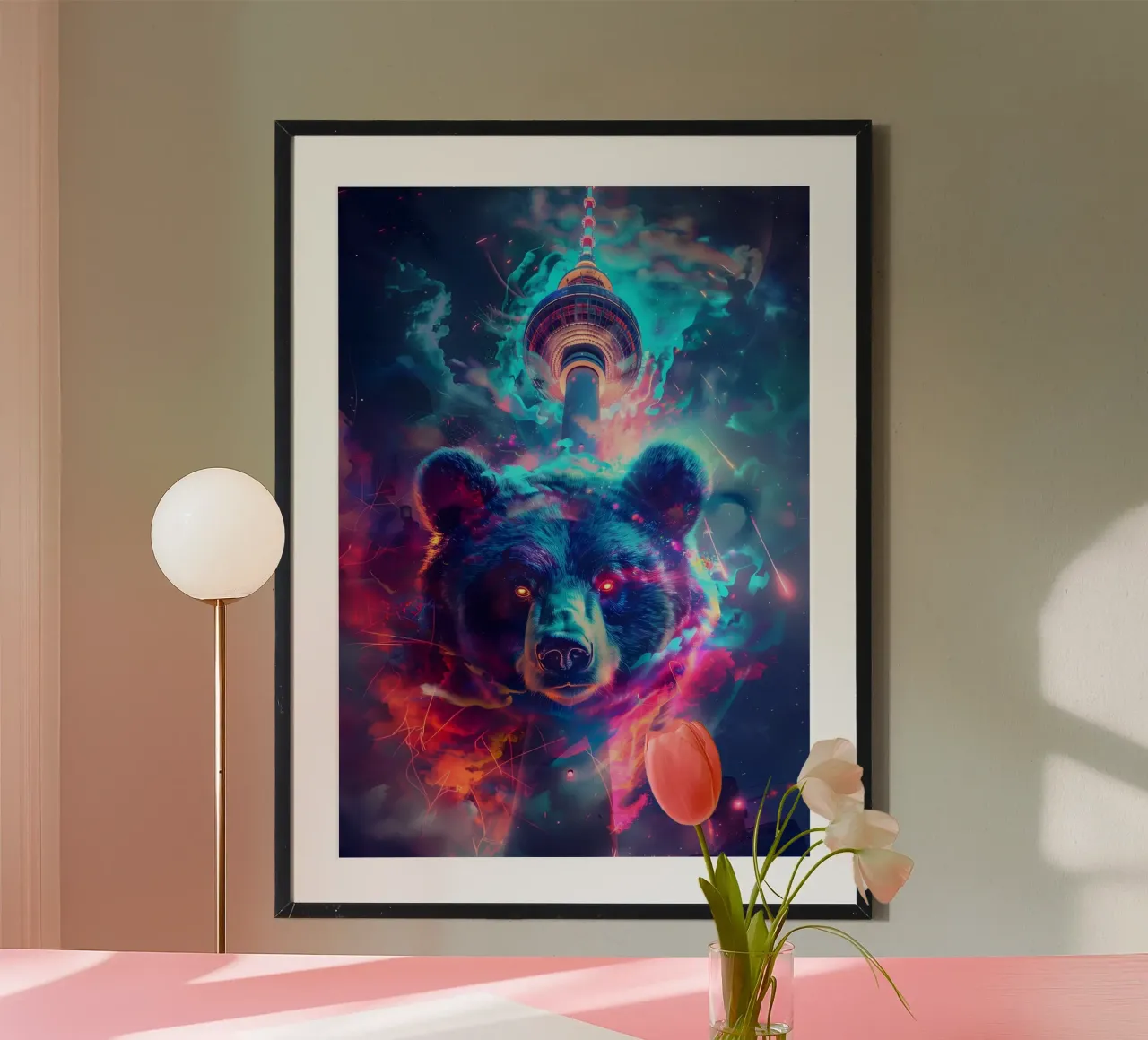 Orso di Berlino arte mistica e fantasy poster da WILD ART