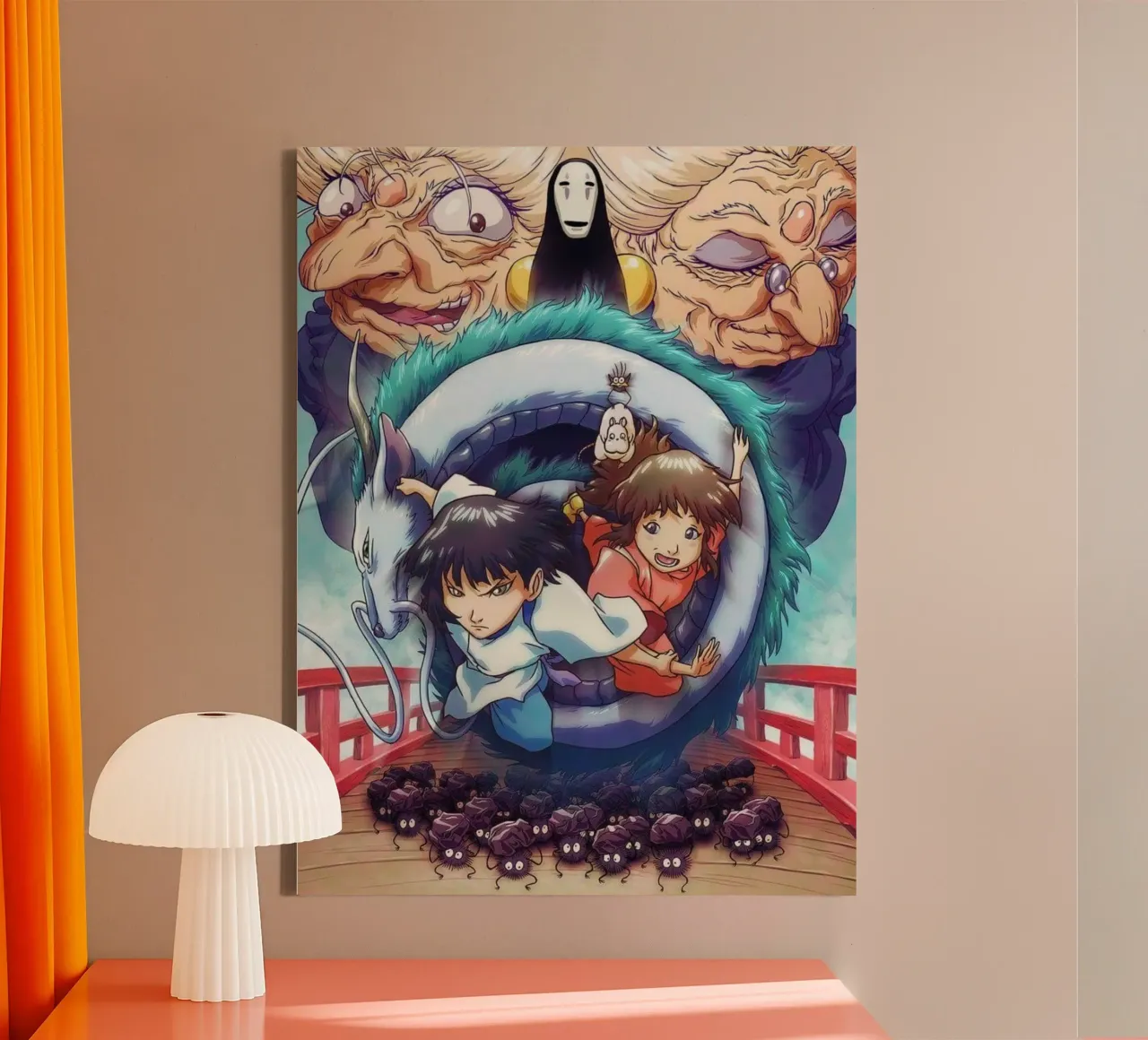 Yubaba Spirited Away Classico tela con Cornice a cassetta da skurtow