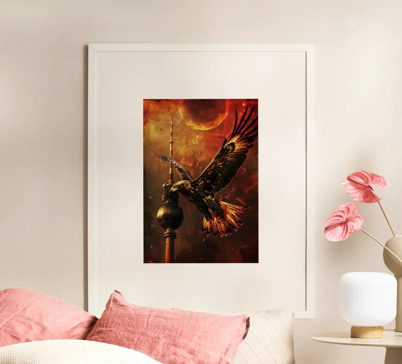 Torre della televisione Adler Berlin arte mistica e fantastica poster da WILD ART
