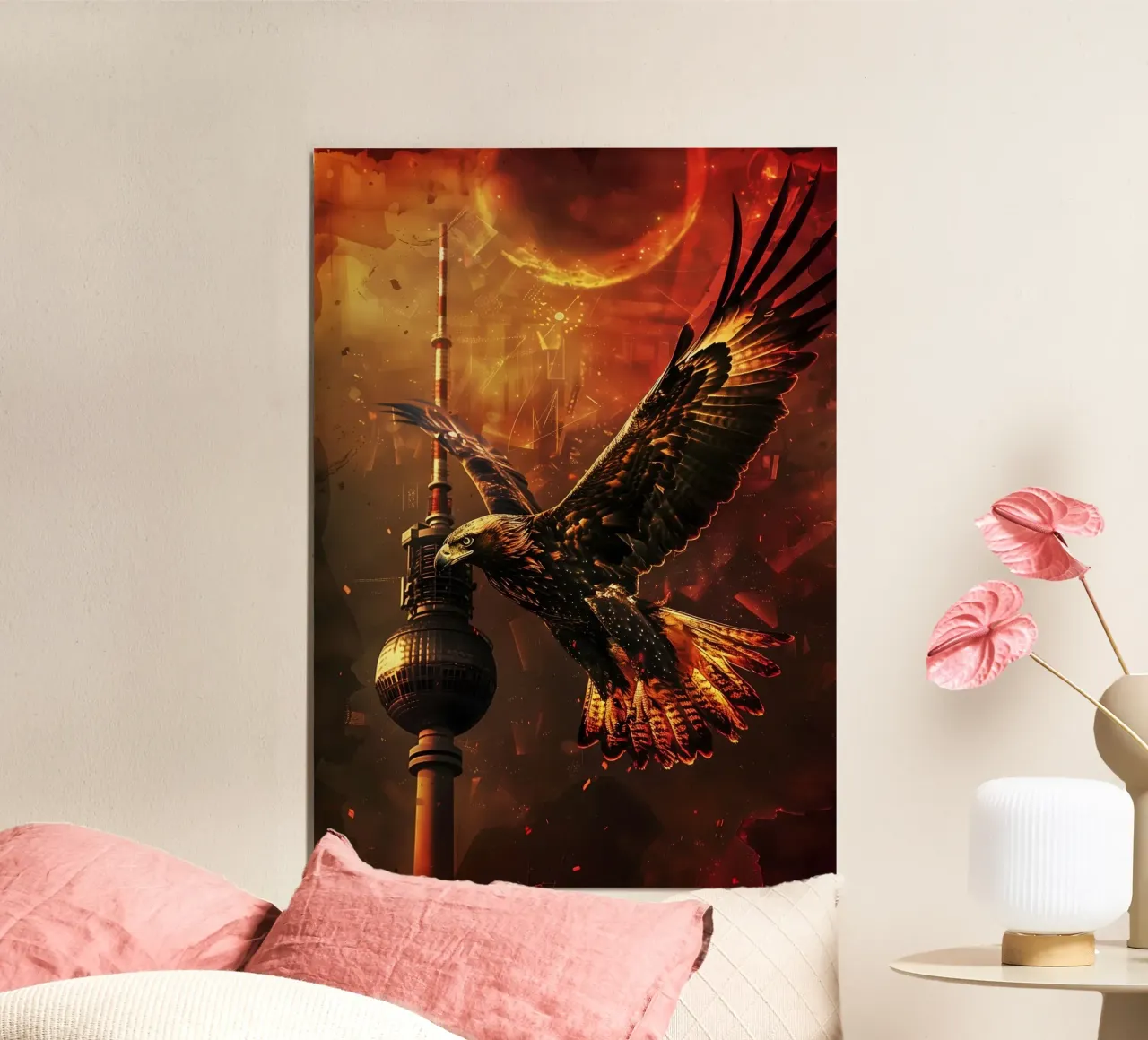 Torre della televisione Adler Berlin arte mistica e fantastica poster da WILD ART