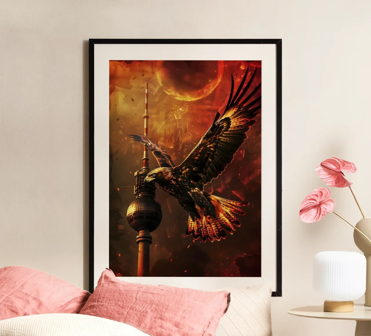 Torre della televisione Adler Berlin arte mistica e fantastica poster da WILD ART
