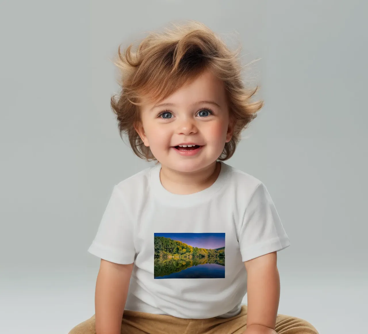 Riflesso di alberi in un piccolo stagno maglietta neonato da Marcus Beckert | Fotografie