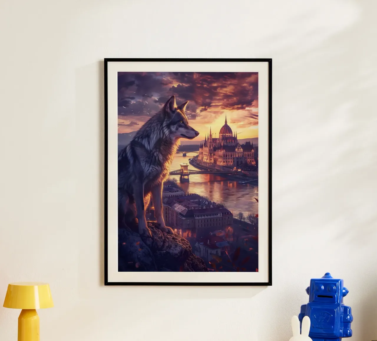 Budapest Lupo mistico arte fantasy poster da WILD ART