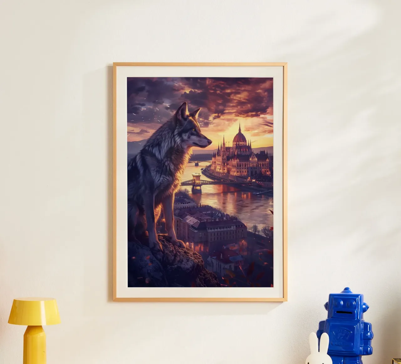 Budapest Lupo mistico arte fantasy poster da WILD ART