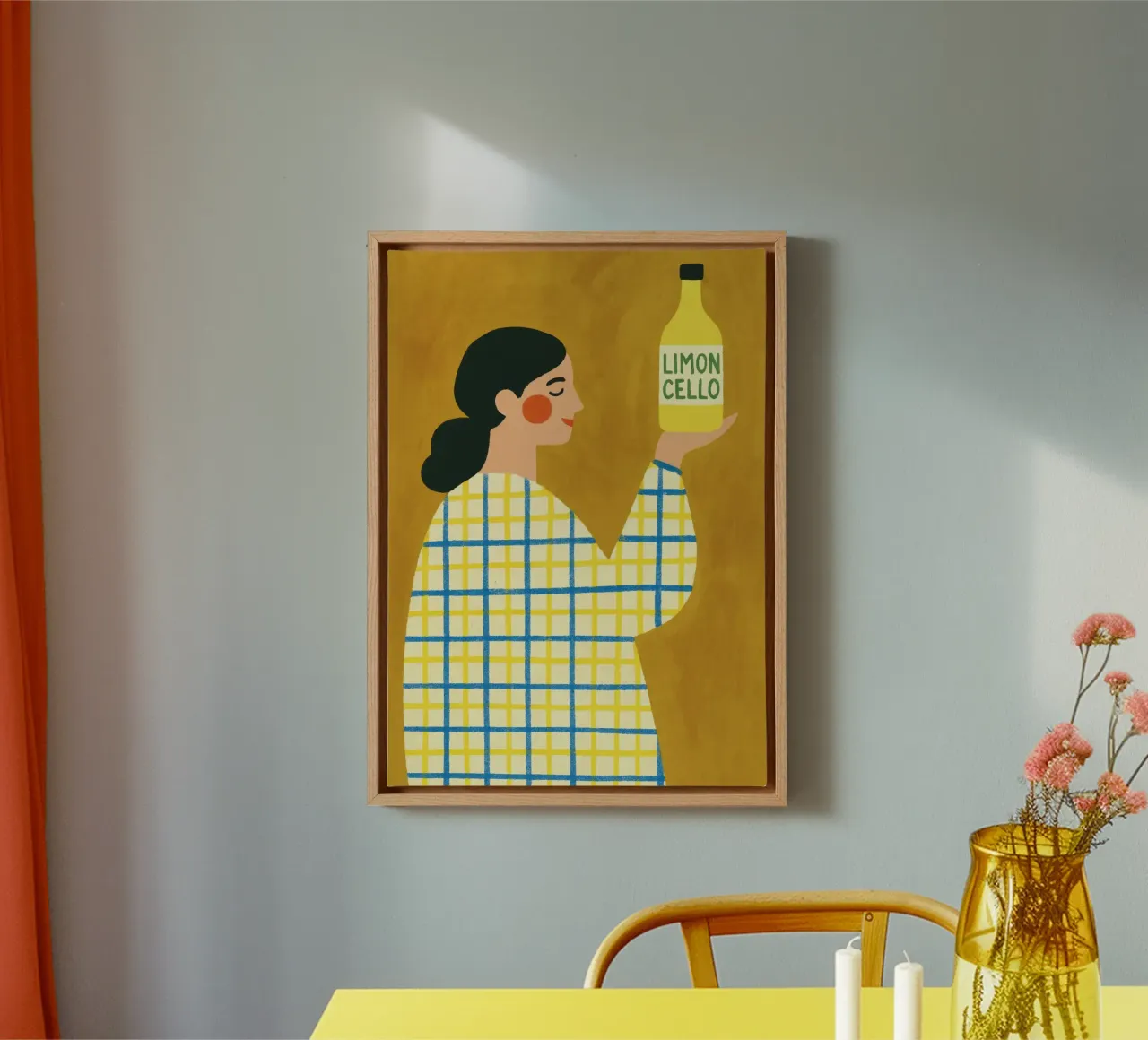 Limoncello Dreams canvas with Floater frame by PurePeachStudio