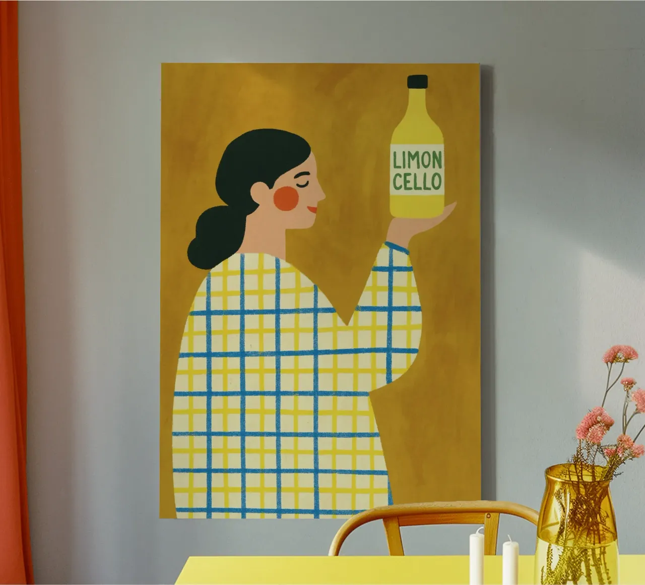 Limoncello Dreams canvas with Floater frame by PurePeachStudio