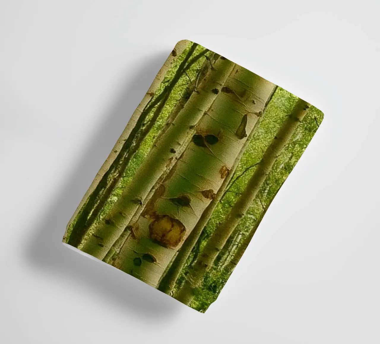 tree trunks lined up nature panorama towel by chinerei