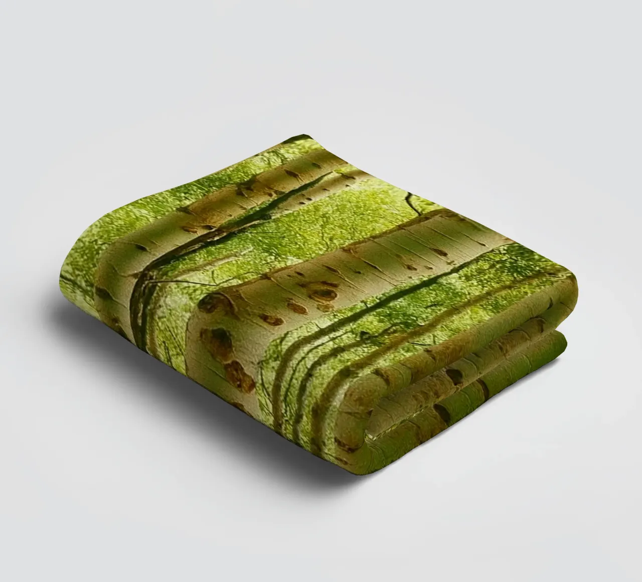 tree trunks lined up nature panorama towel by chinerei