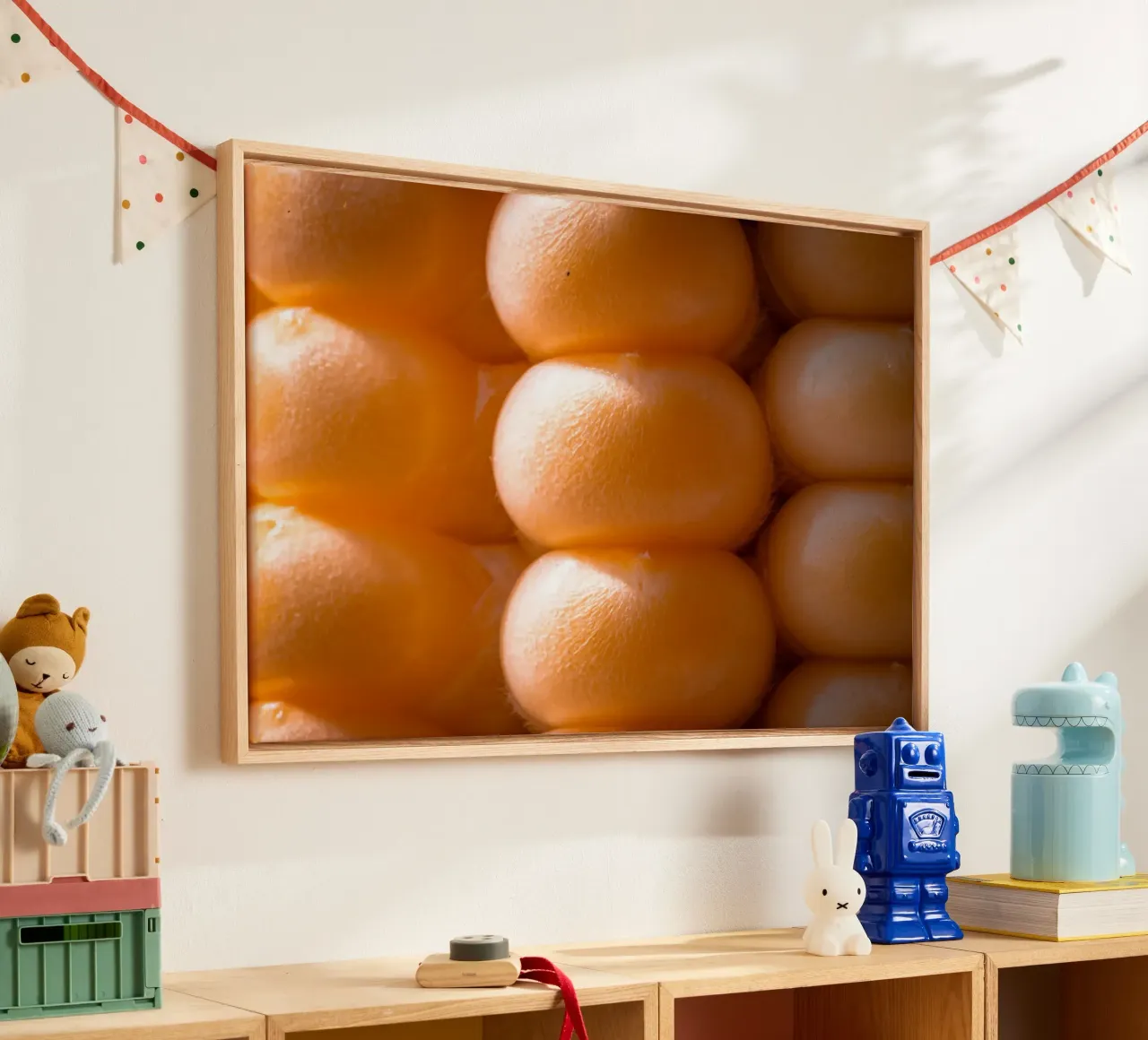 Pannocchie di mais come foto macro tela con Cornice a cassetta da Marcus Beckert | Fotografie
