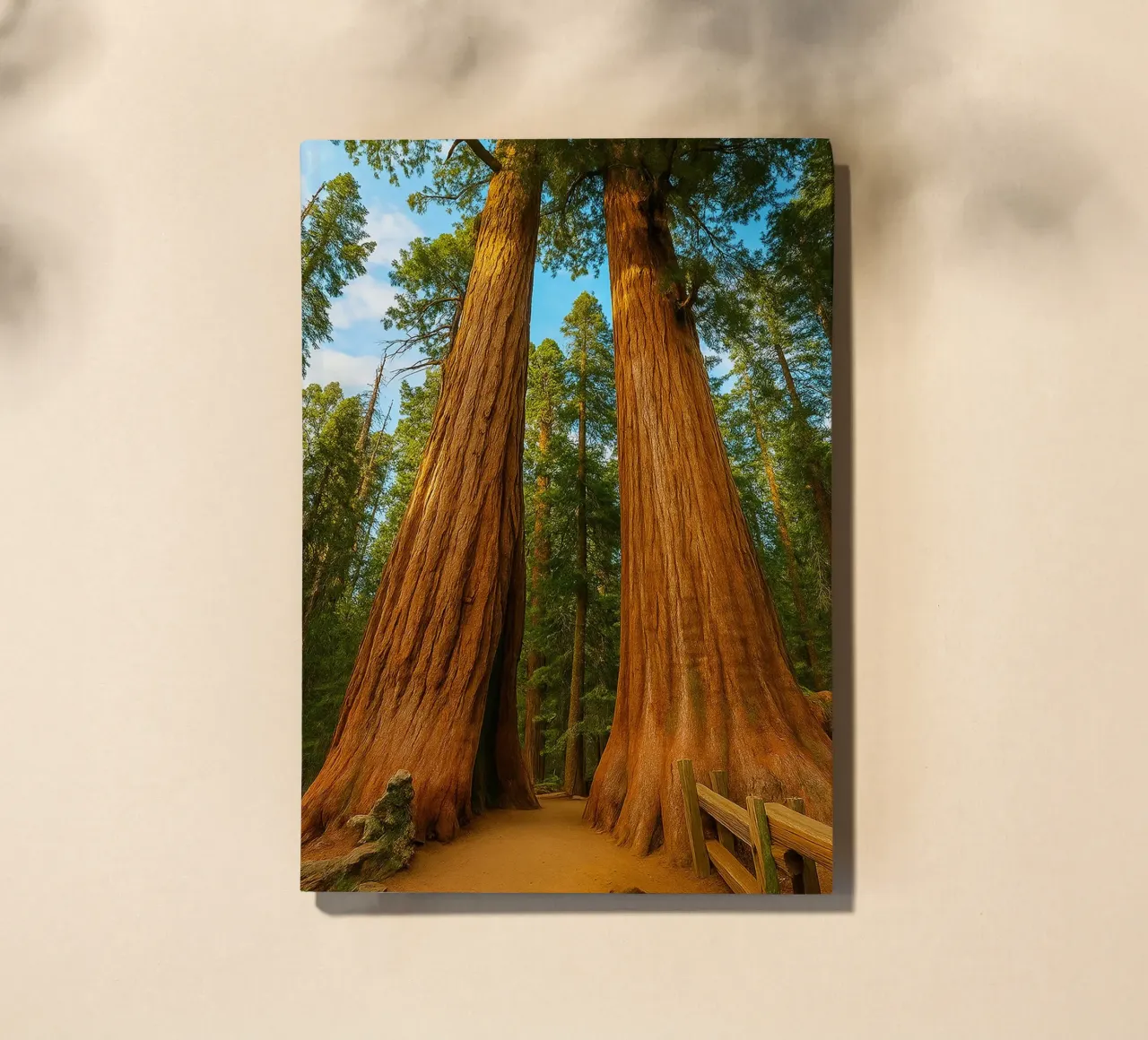 two big trees in the forrest nature panorama notebook by chinerei