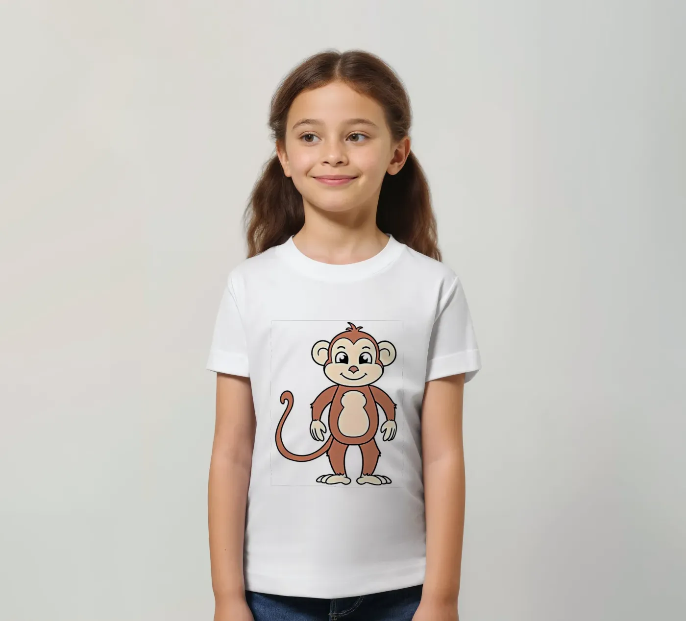 Mischievous monkey t-shirt bambini da Nature's Palette