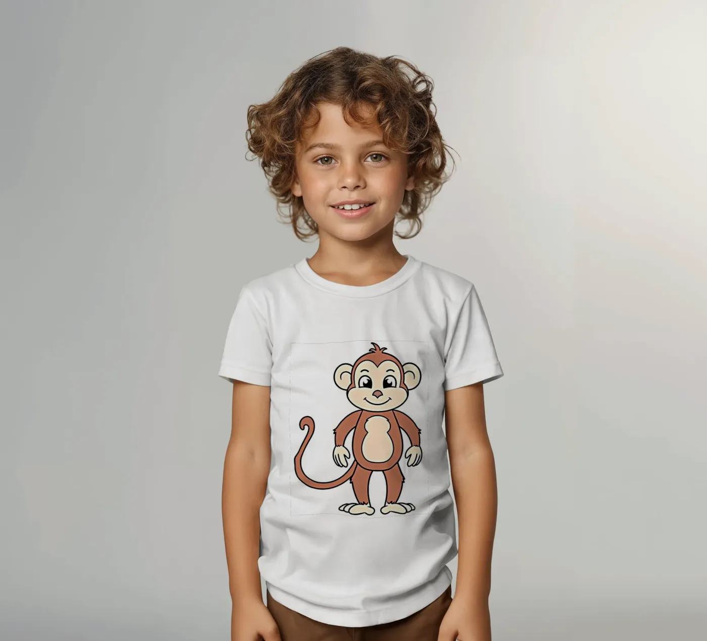 Mischievous monkey t-shirt bambini da Nature's Palette