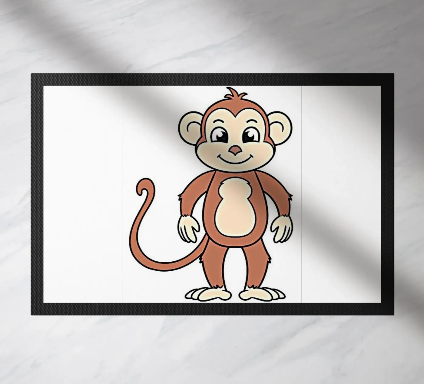 Mischievous monkey deurmat van Nature's Palette