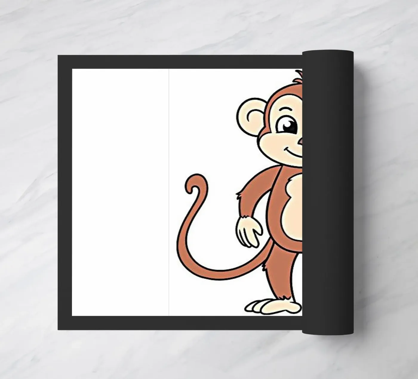 Mischievous monkey deurmat van Nature's Palette