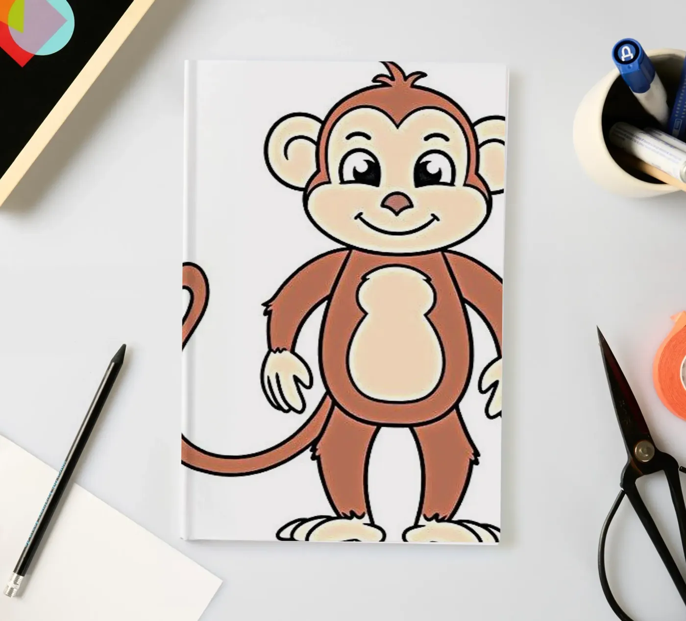 Mischievous monkey notebook by Nature's Palette