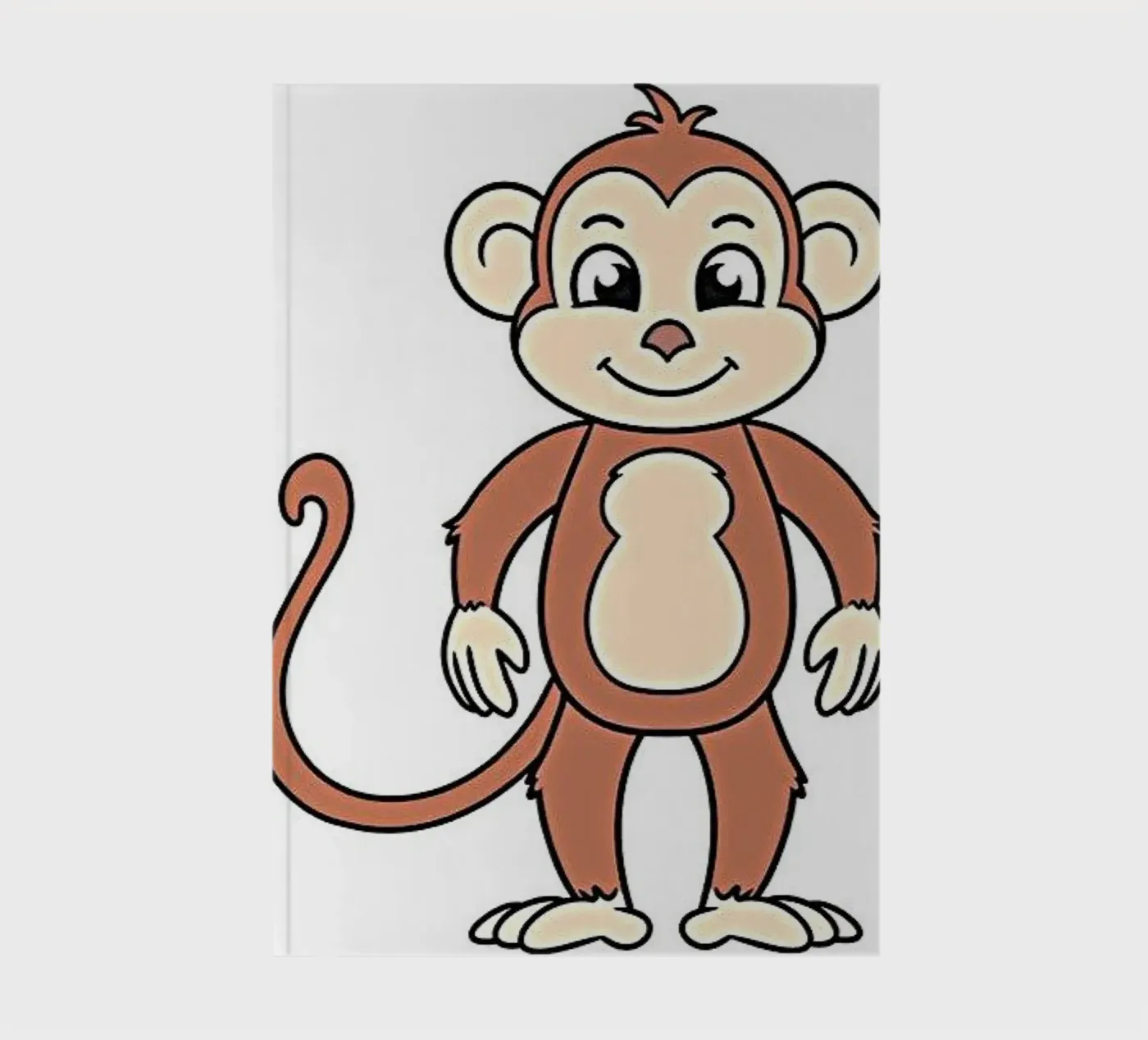 Mischievous monkey notebook by Nature's Palette