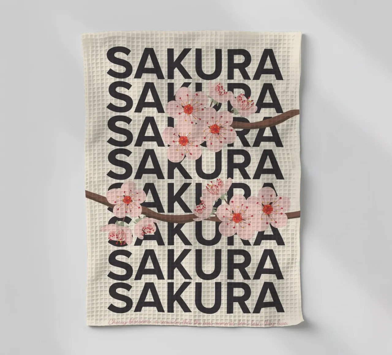 L'esprit de Sakura torchon de PurePeachStudio