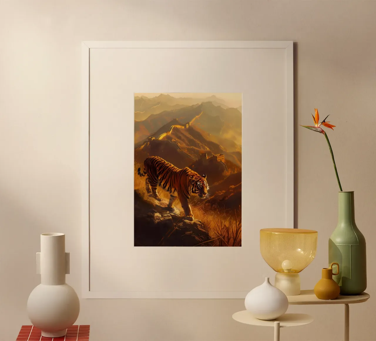 Tigre cinese da parete arte mistica e fantasy poster da WILD ART