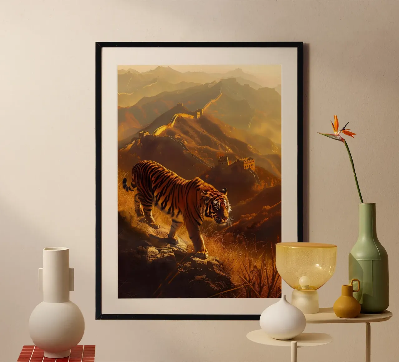 Tigre cinese da parete arte mistica e fantasy poster da WILD ART