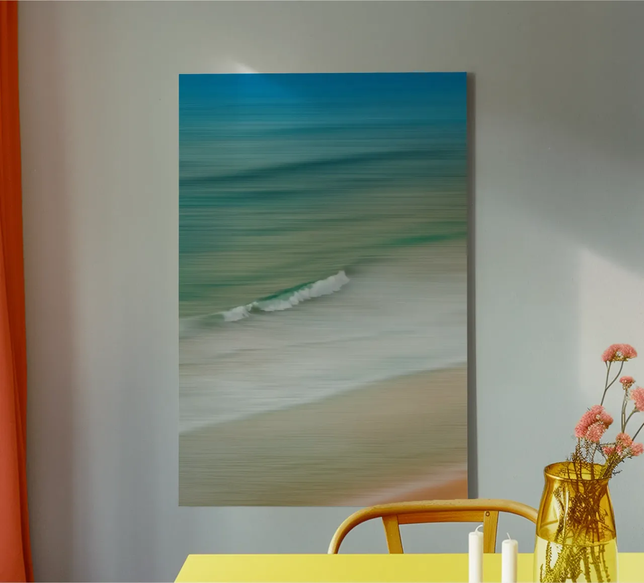 Ocean in Motion canvas with Floater frame by Thilo Grøsch