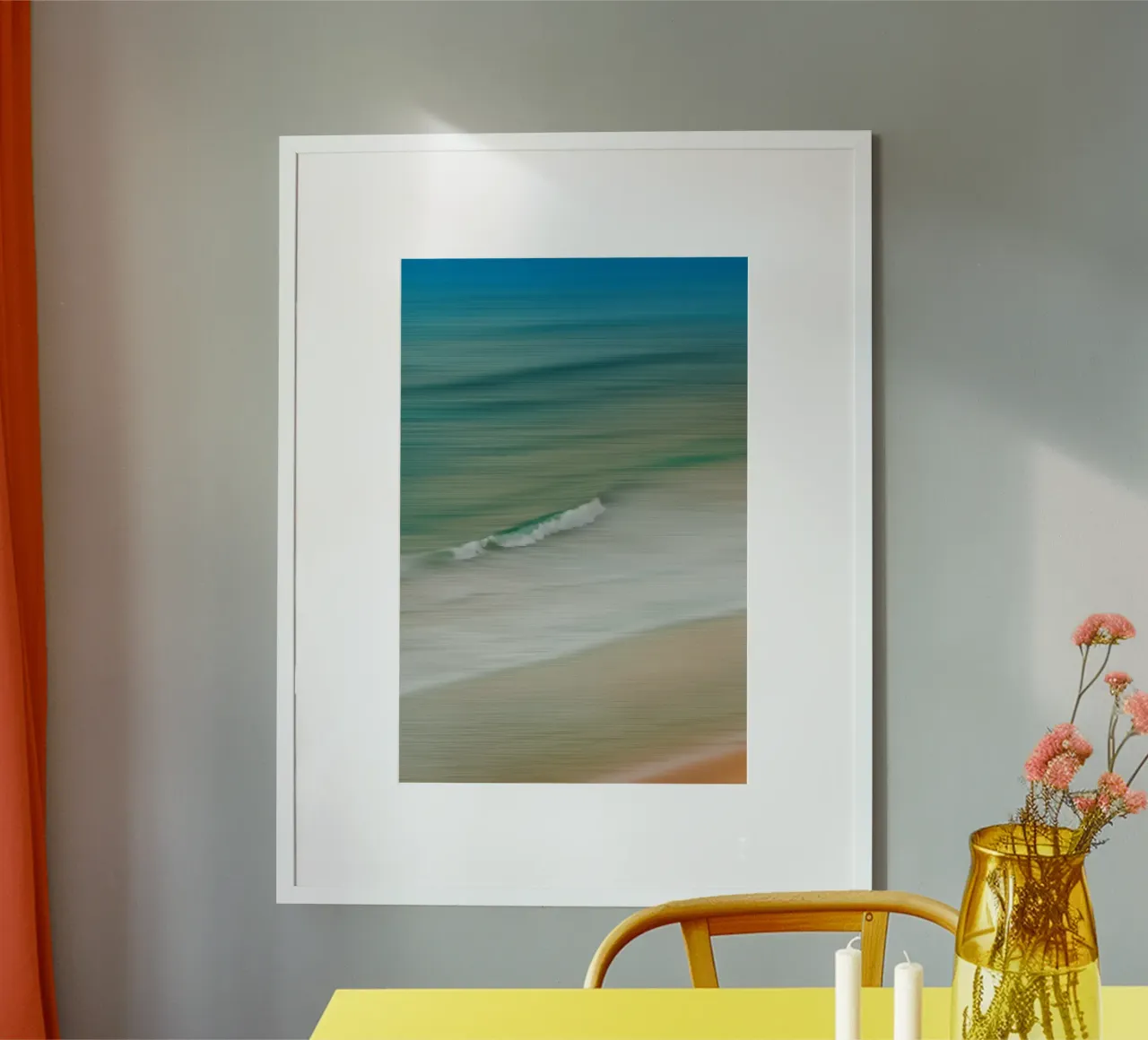 Ocean in Motion poster con telaio in alluminio da Thilo Grøsch