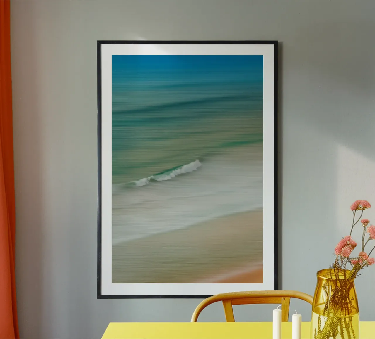 Ocean in Motion poster con telaio in alluminio da Thilo Grøsch