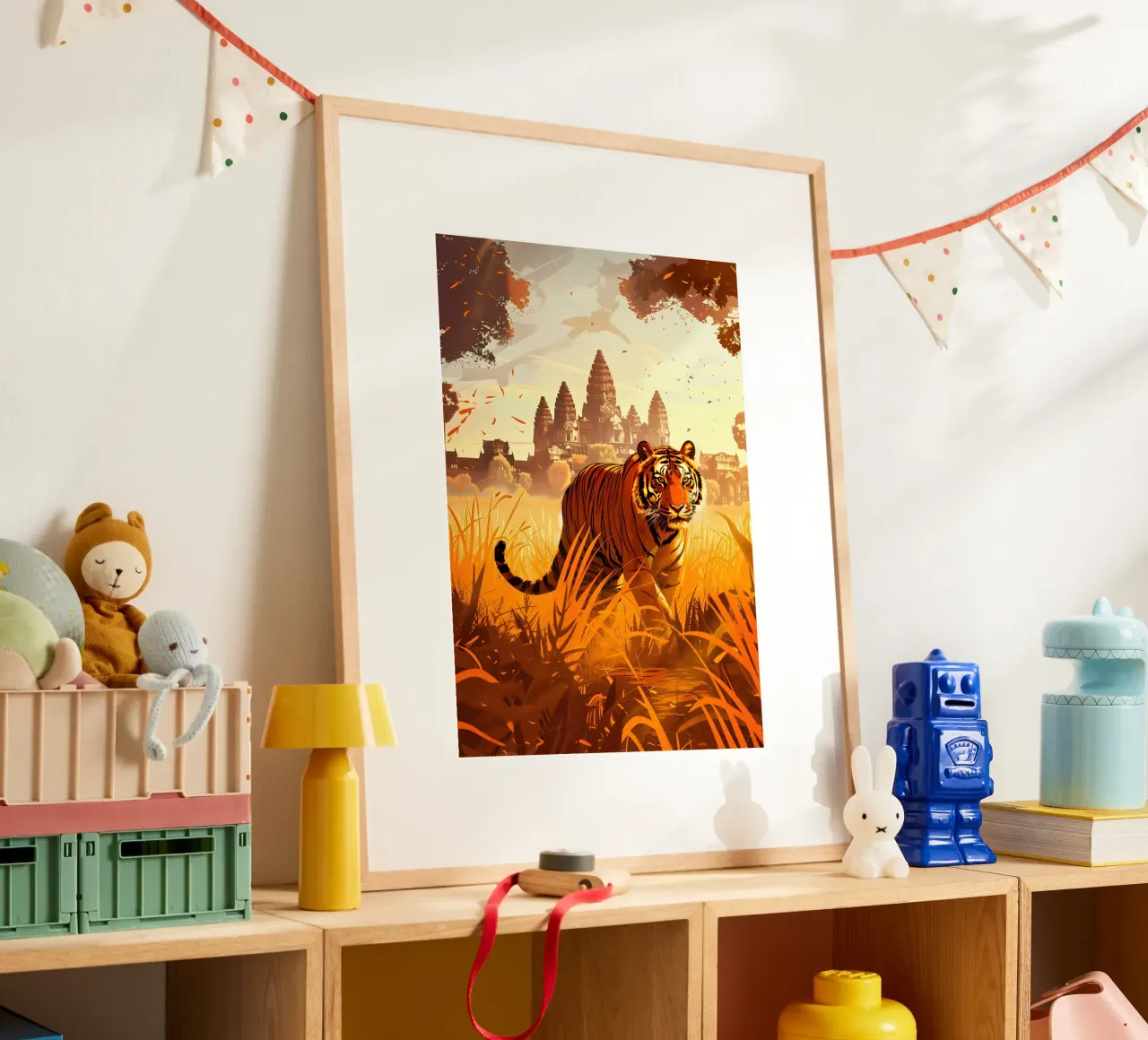 Tigre Angkor Wat arte mistica e fantasy poster da WILD ART