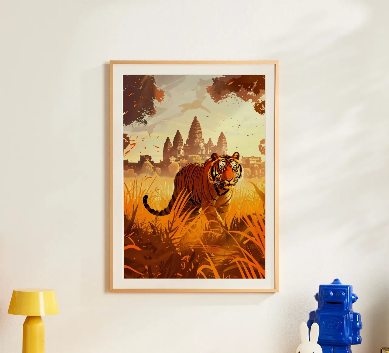 Tigre Angkor Wat arte mistica e fantasy poster da WILD ART
